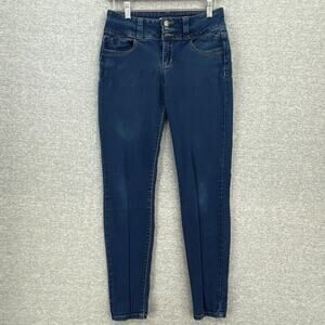 Pello Jeans Women 7 Juniors Skinny Stretch Mid Rise Wash Medium Denim